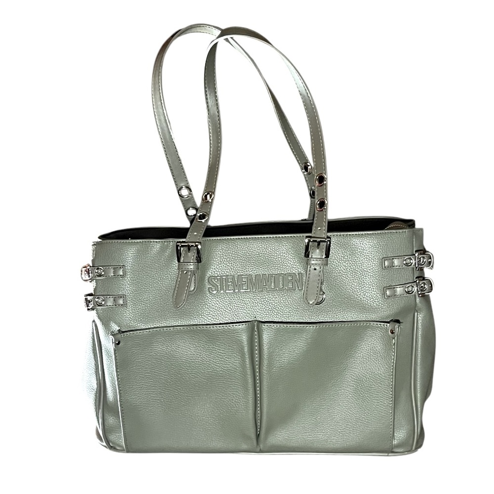 Steve Madden Green Laptop Tote Bag